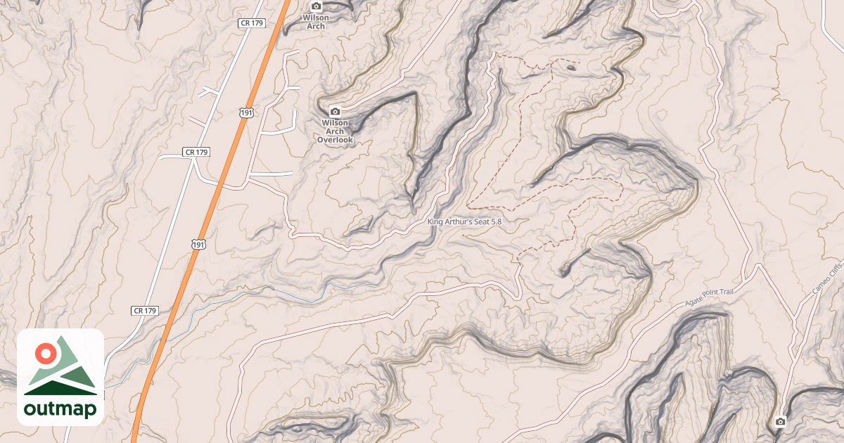 Map of King Arthur's Seat