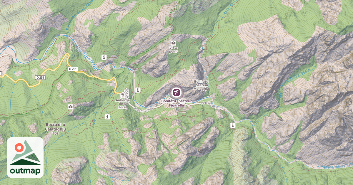 Map of Bonifatu - Secteur Figarella