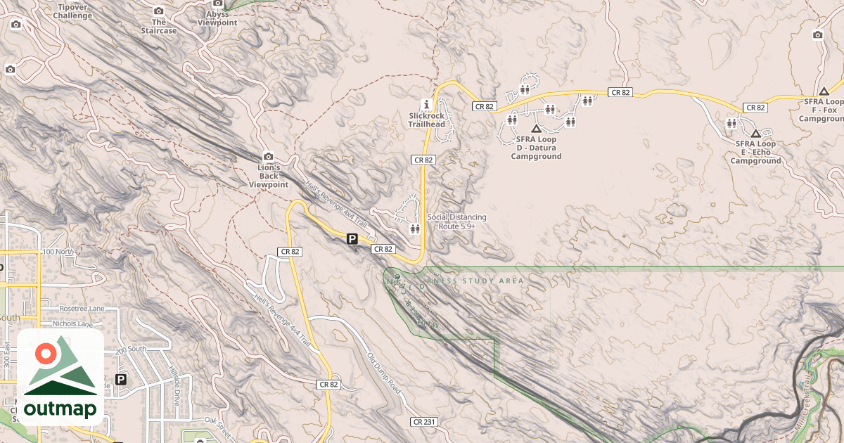 Map of Social Distancing Route