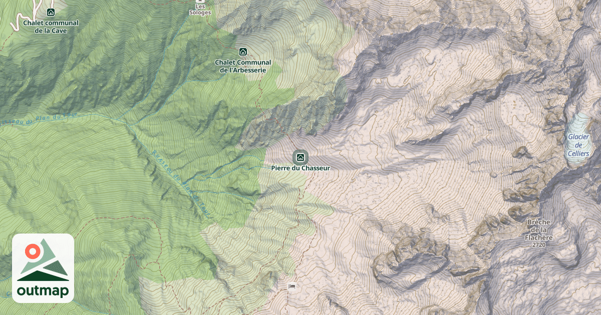 Map of Pierre du Chasseur