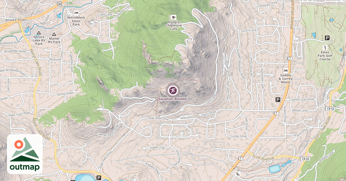Map of Equalizer Boulder
