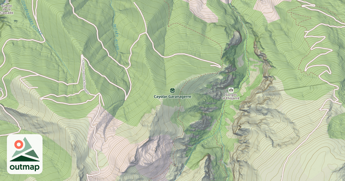 Map of Cayolar Garanagerre