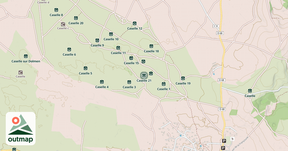 Map of Caselle 21