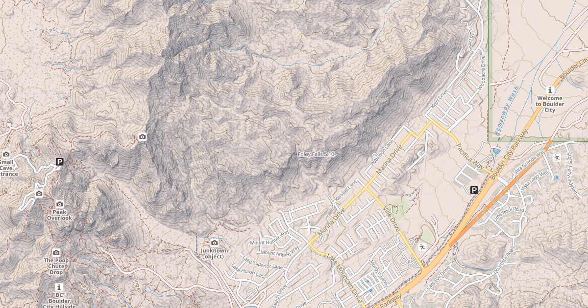Map preview of Foley Falls