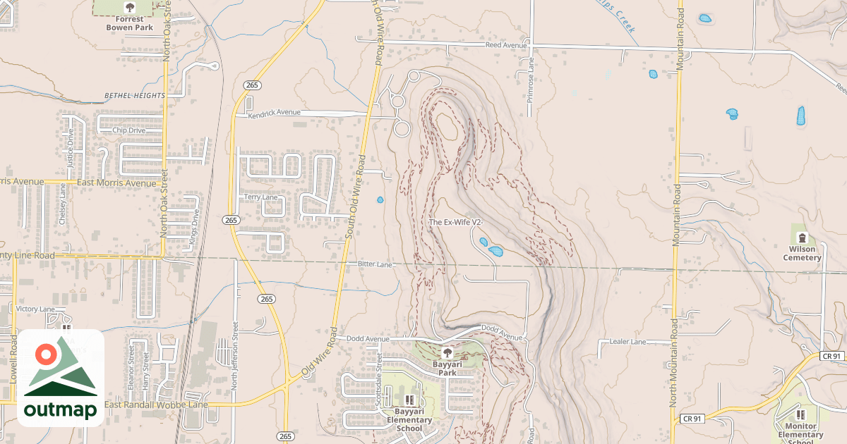 Map of The Ex-Wife
