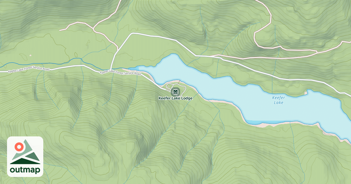 Map of Keefer Lake Lodge