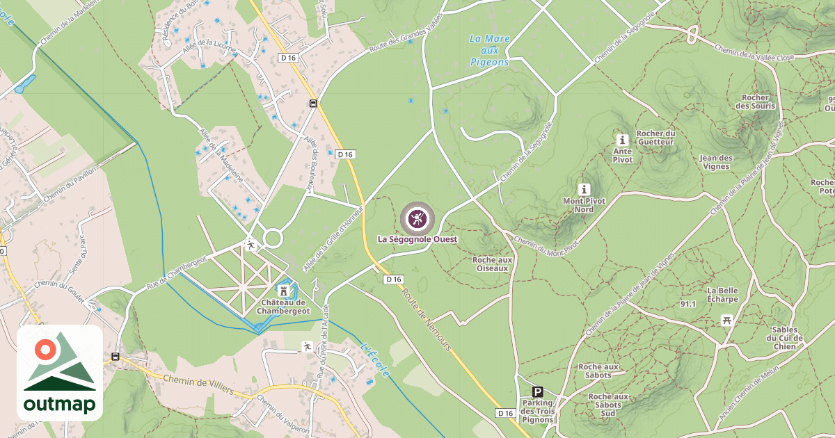 Map of La Ségognole Ouest