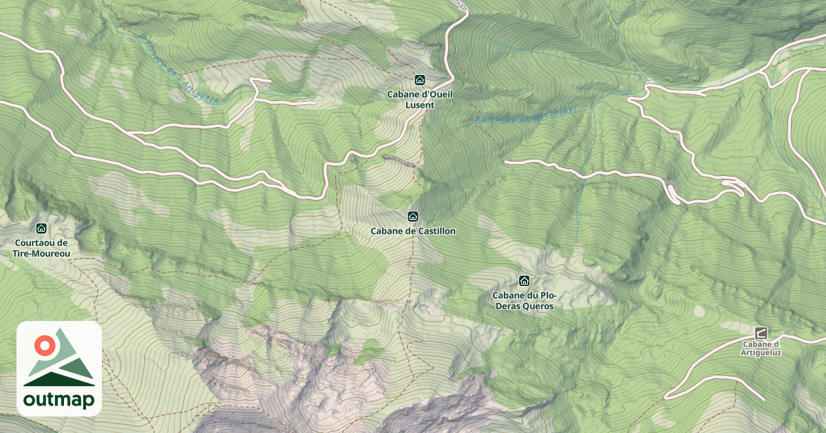 Map of Cabane de Castillon
