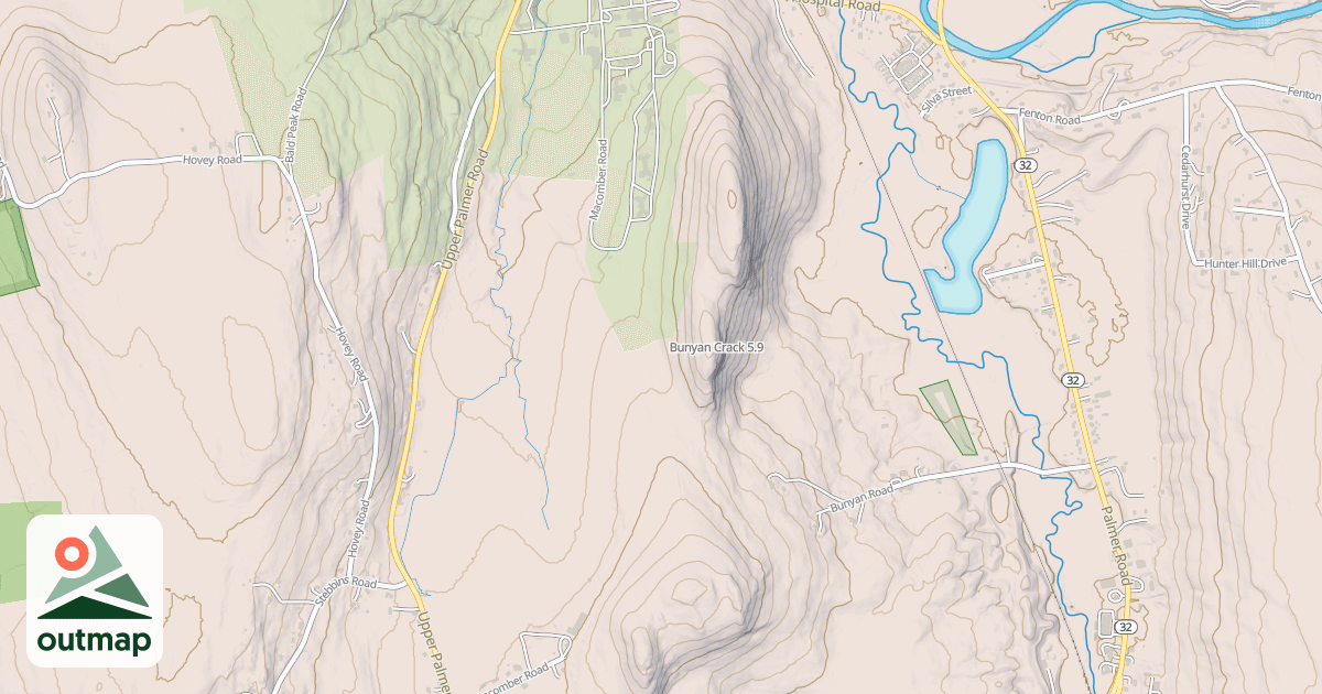 Map of Bunyan Crack