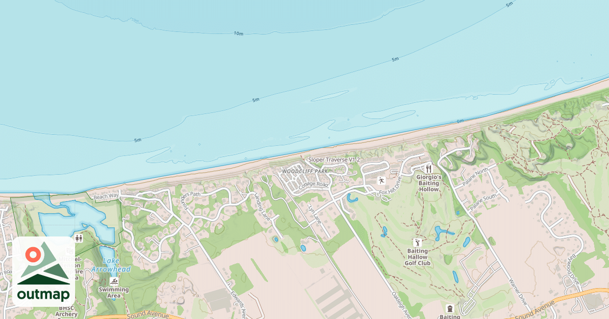 Map of Sloper Traverse