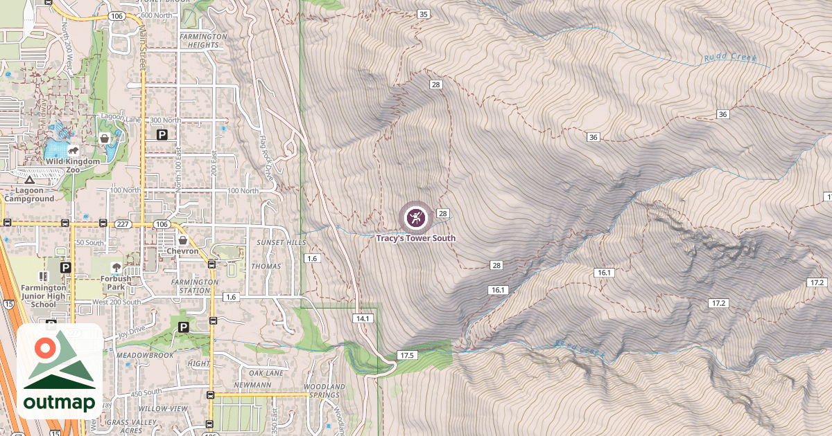 Map of Tracy's Tower South
