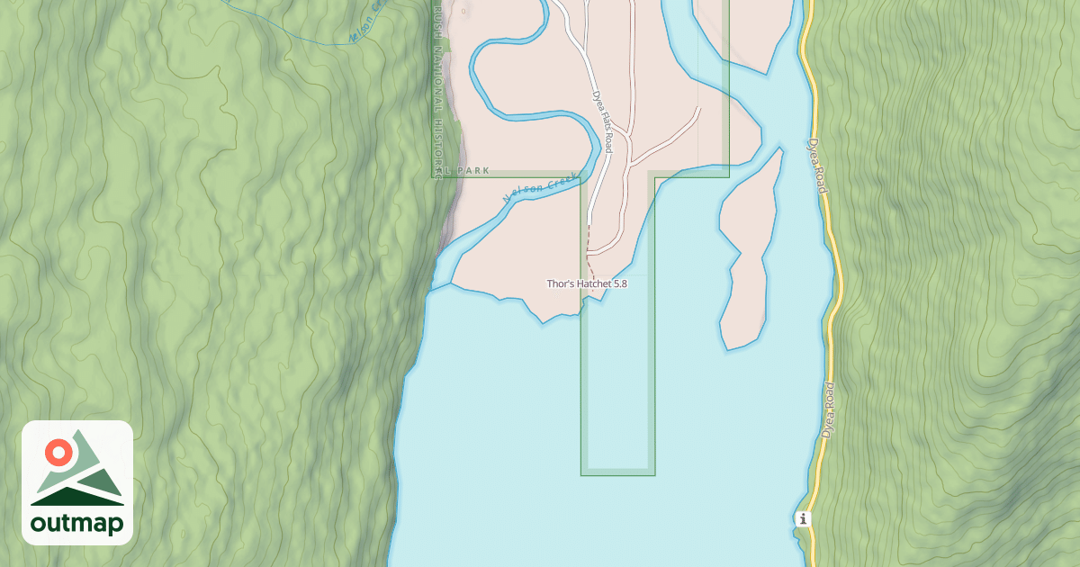 Map of Thor's Hatchet