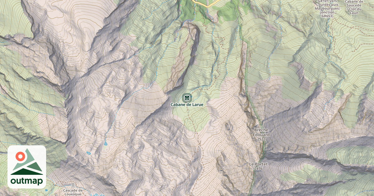 Map of Cabane de Larue
