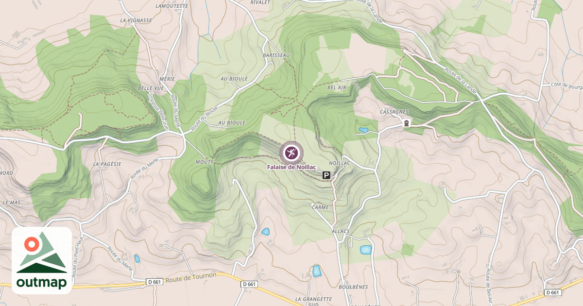 Map of Falaise de Noillac