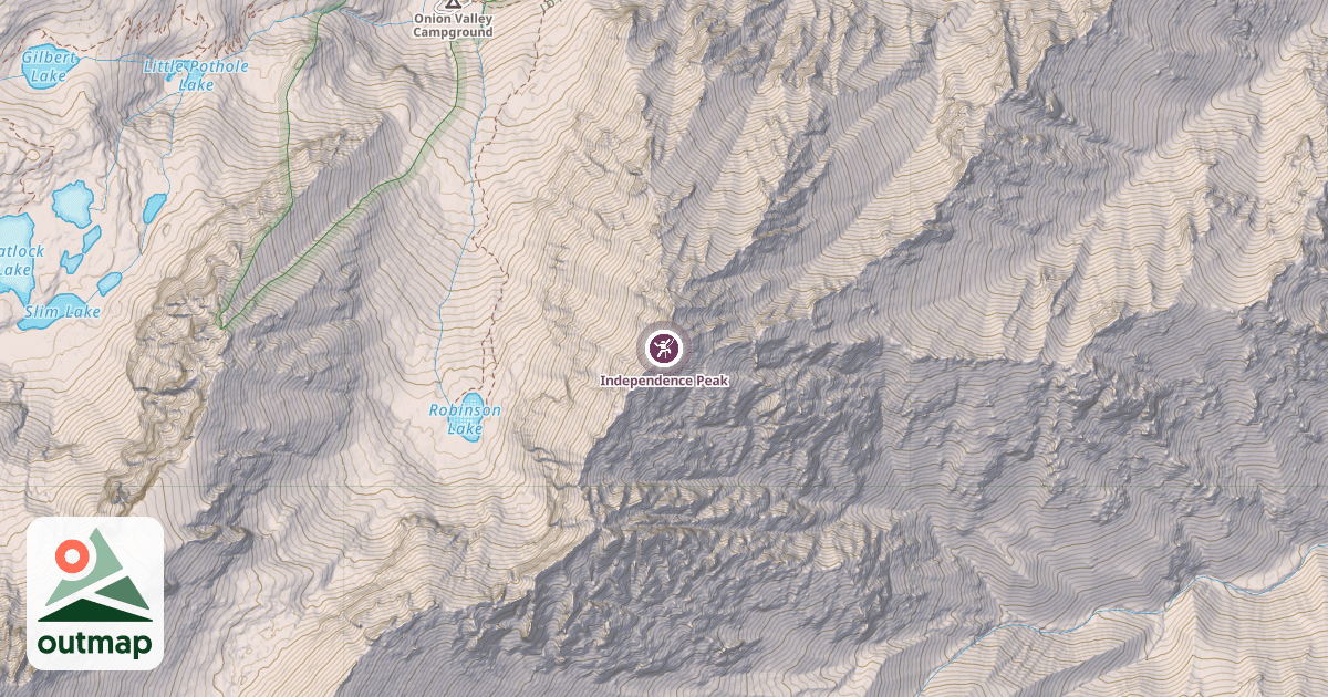 Map of Independence Peak