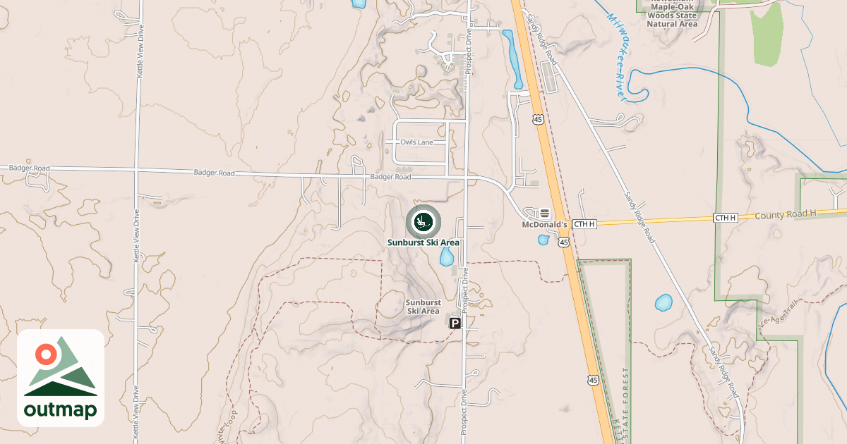 Map of Sunburst Ski Area