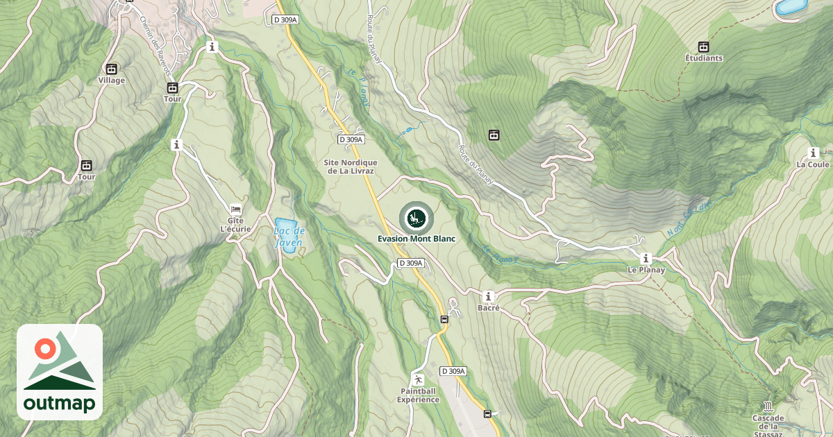 Map of Evasion Mont Blanc