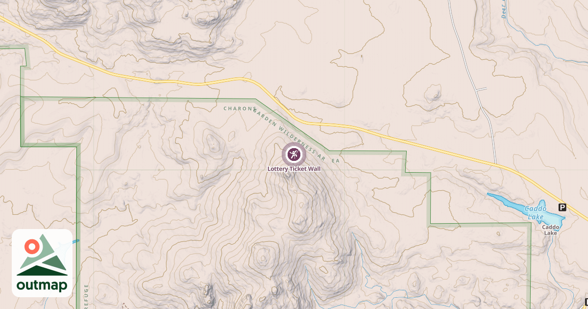 Map of Lottery Ticket Wall