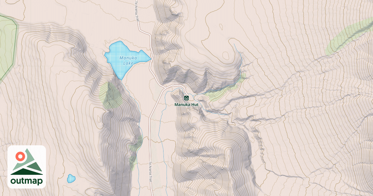 Map of Manuka Hut