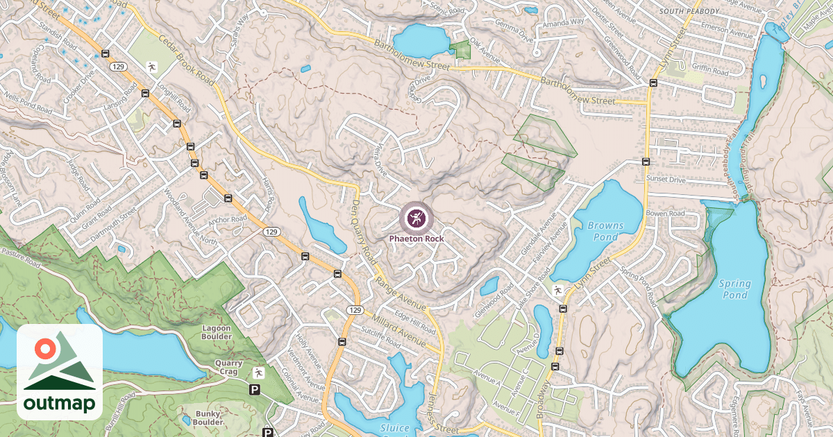 Map of Phaeton Rock