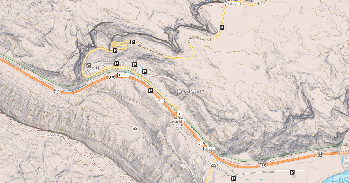Map preview of Standard Route