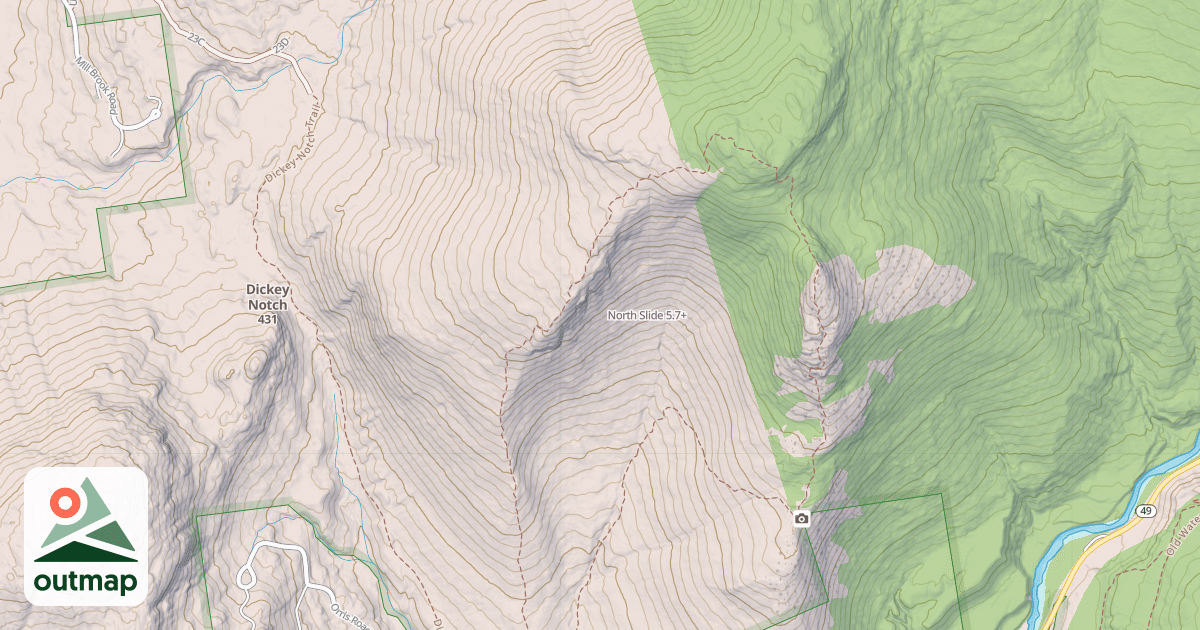 Map of North Slide