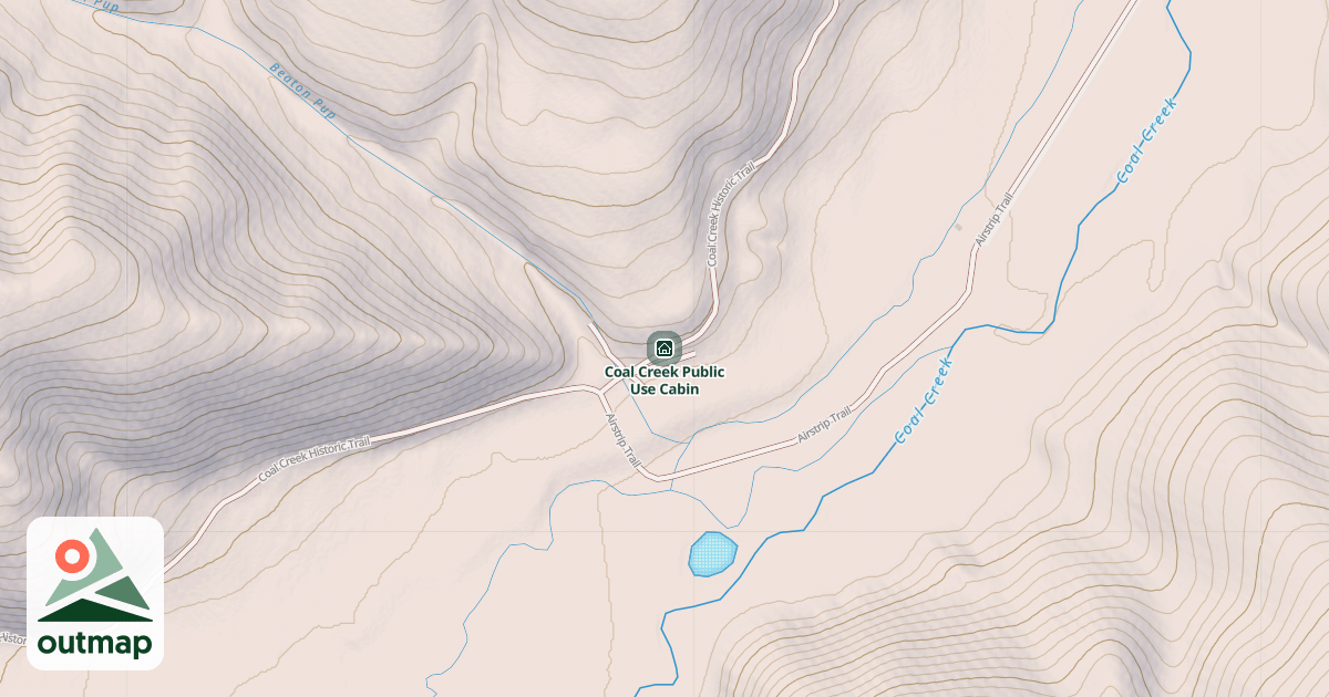 Map of Coal Creek Public Use Cabin