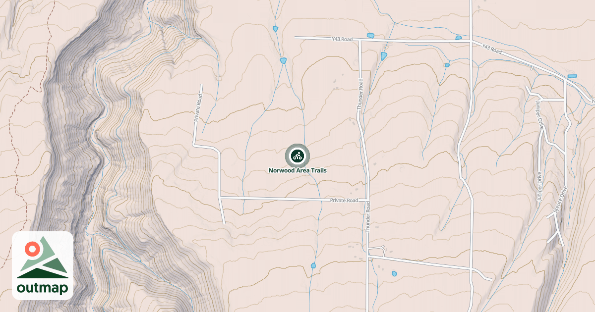 Map of Norwood Area Trails