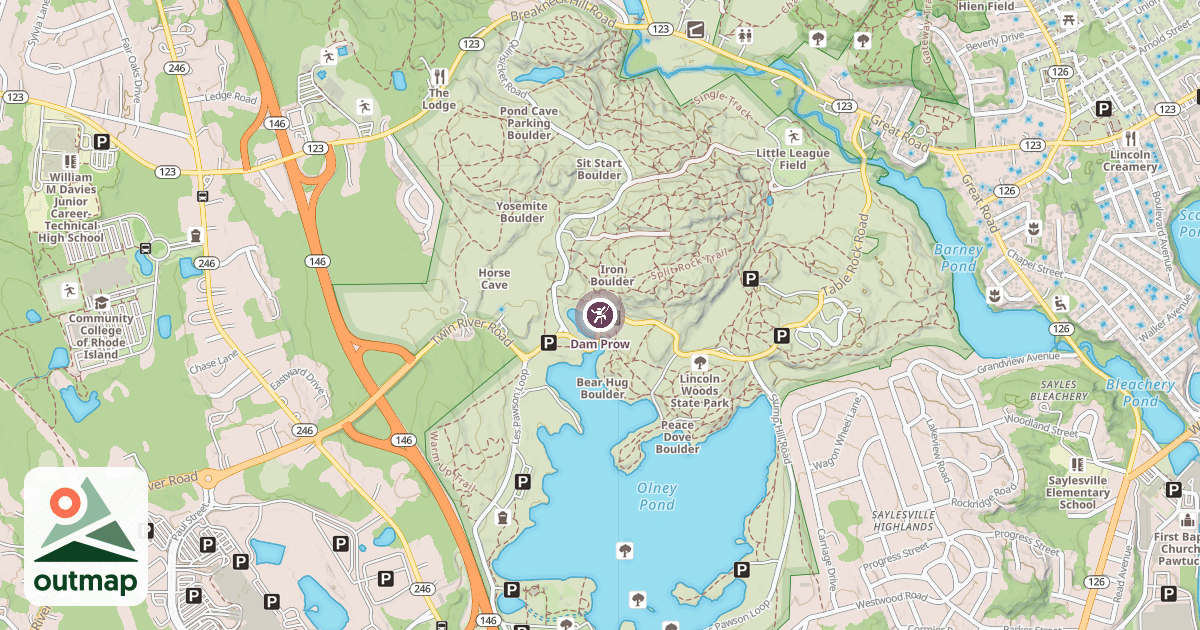 Map of Dam Prow