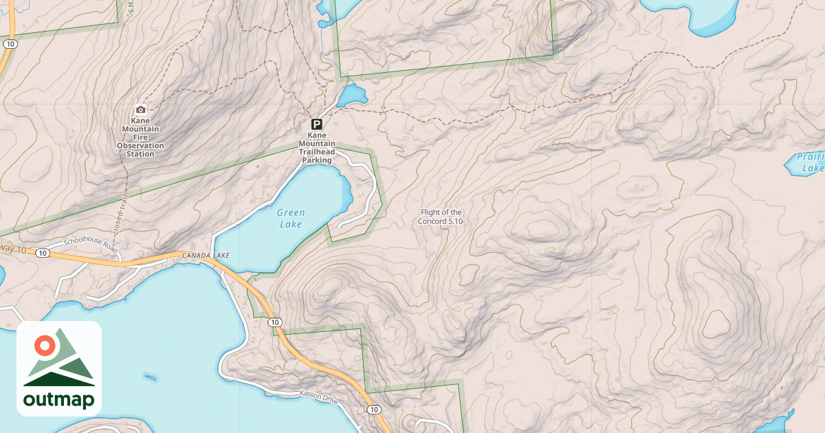 Map of Flight of the Concord