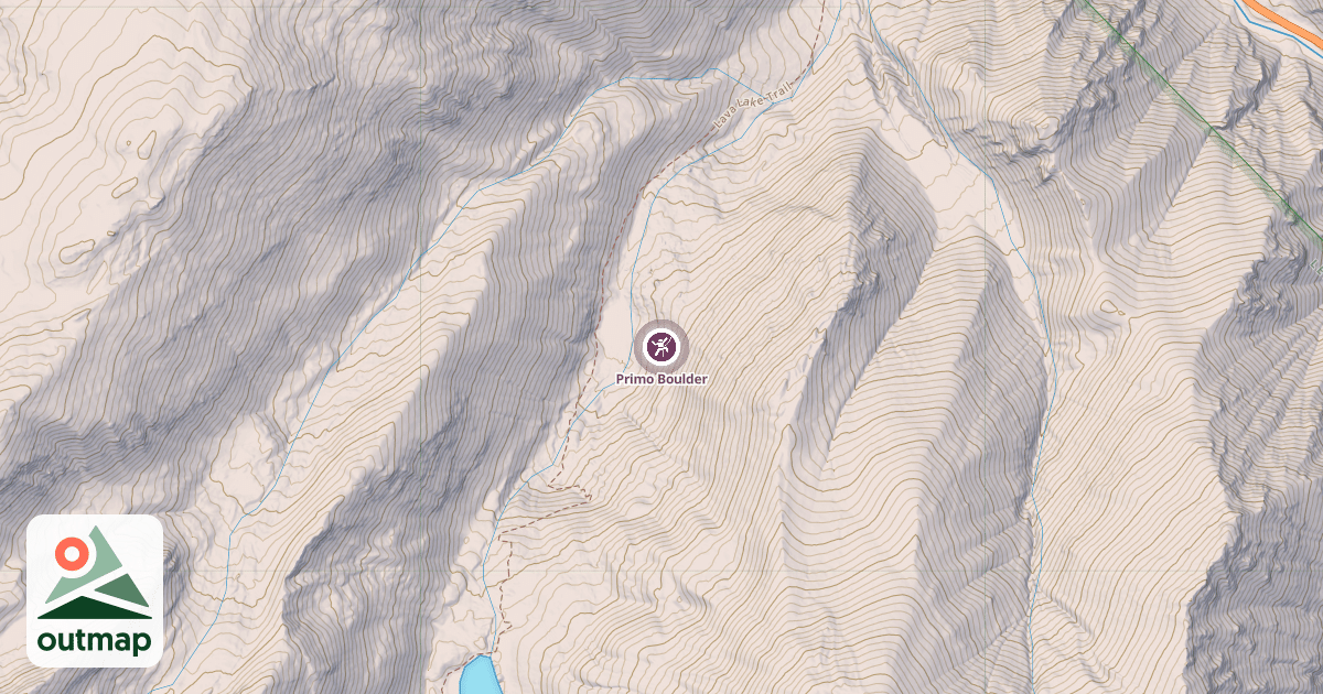Map of Primo Boulder