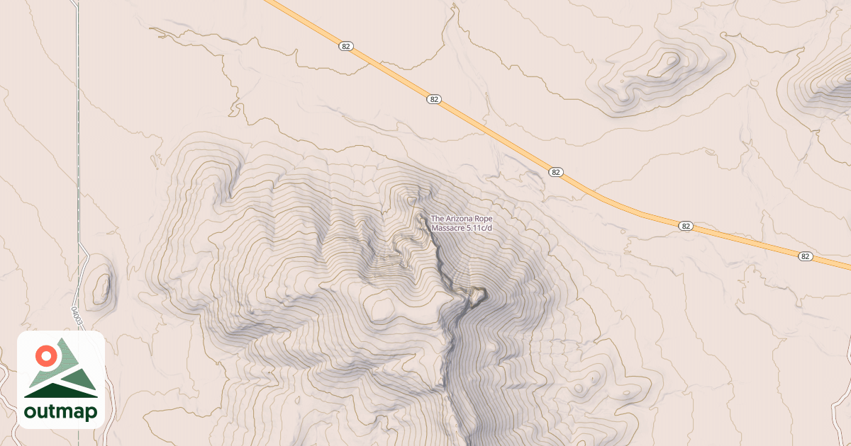 Map of The Arizona Rope Massacre