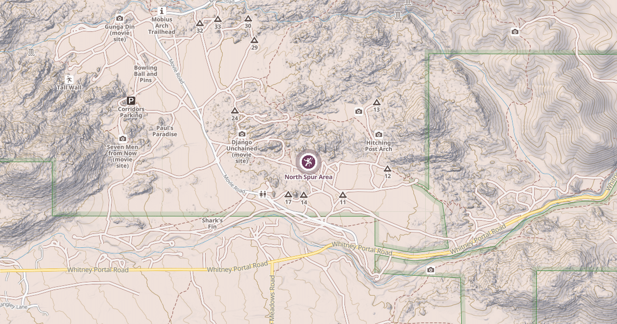 Map preview of North Spur Area