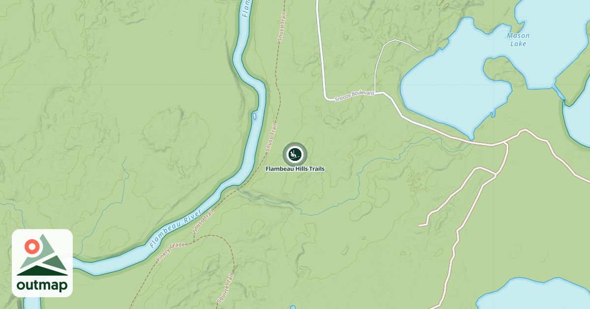 Map of Flambeau Hills Trails