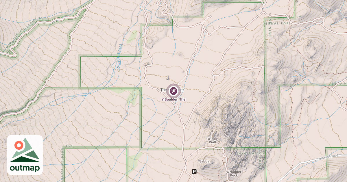 Map of Y Boulder, The