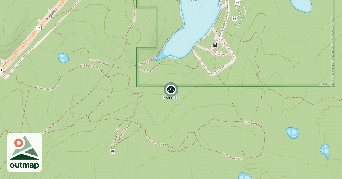 Map of Fish Lake