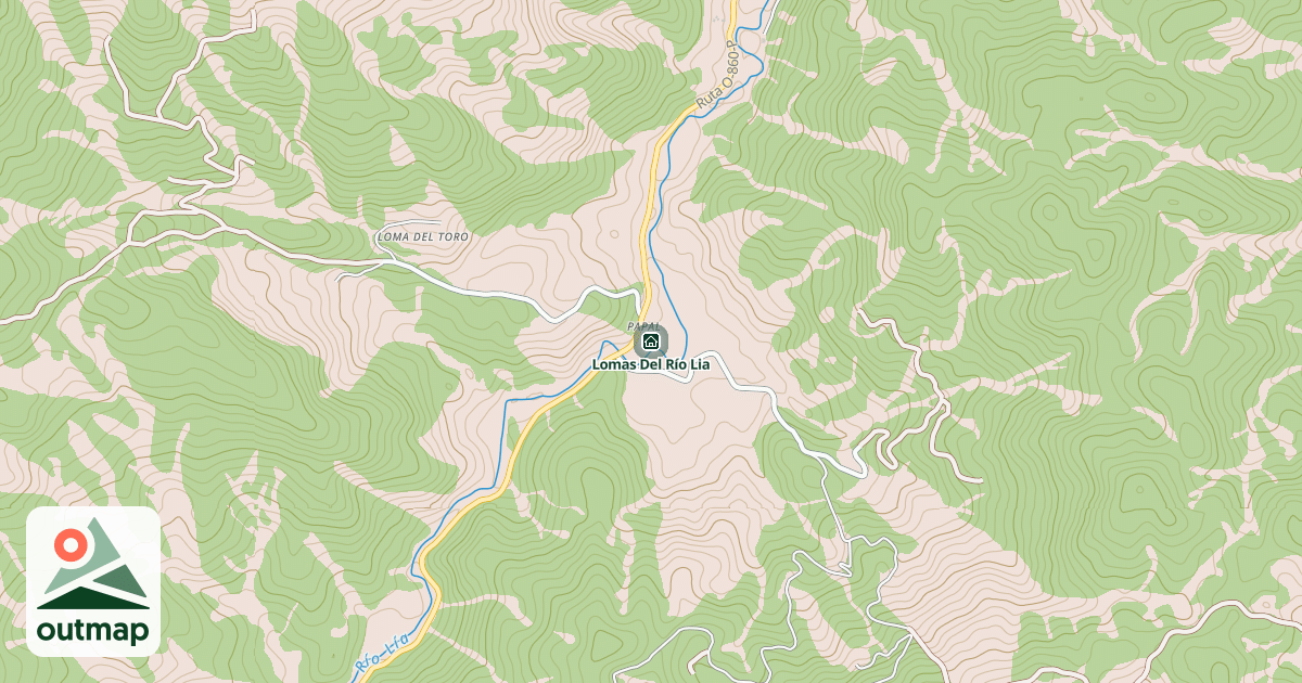 Map of Lomas Del Río Lia