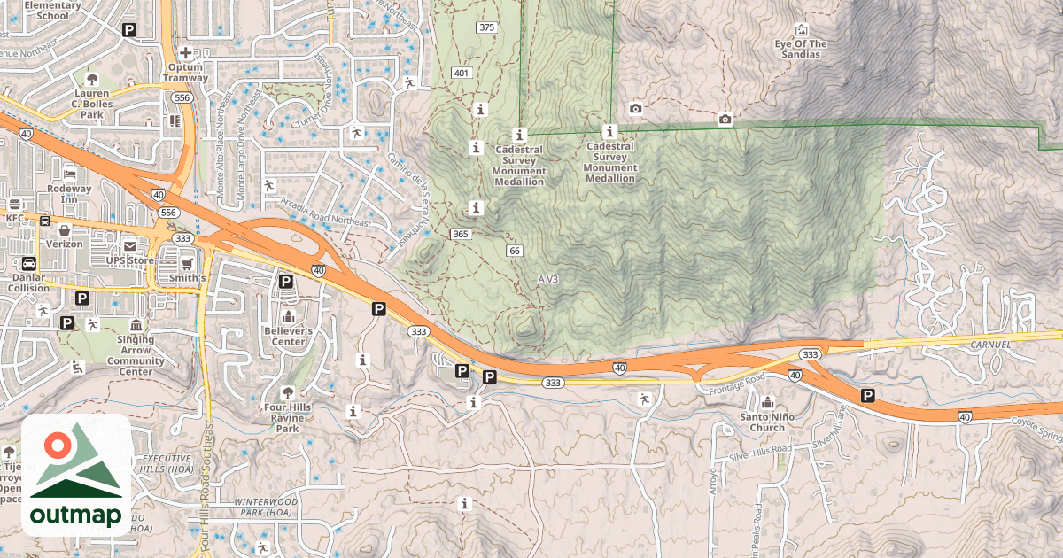 Map of A