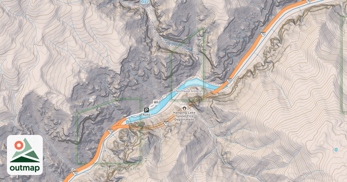 Map of Northeast Arete
