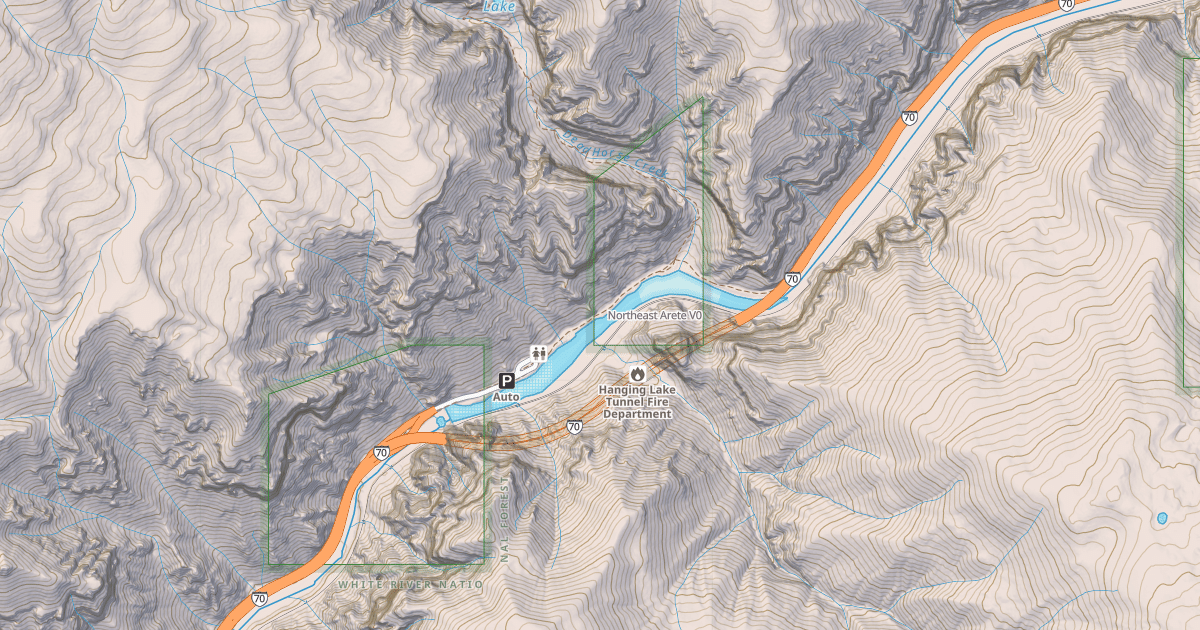 Map preview of Northeast Arete