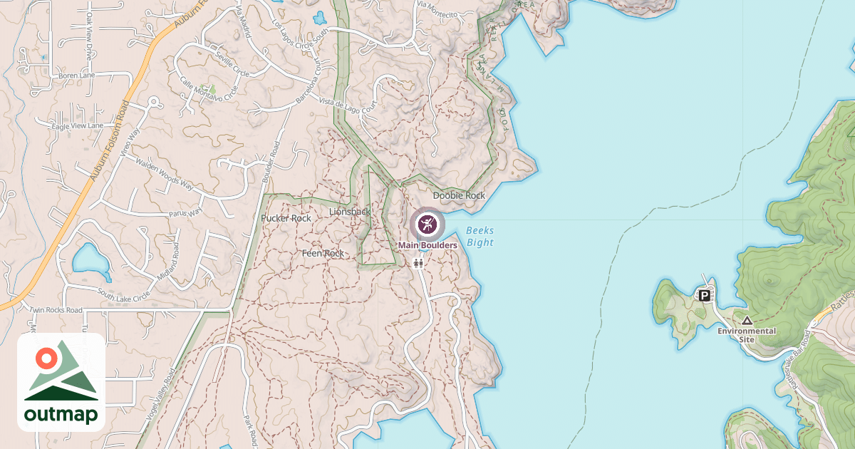 Map of Main Boulders