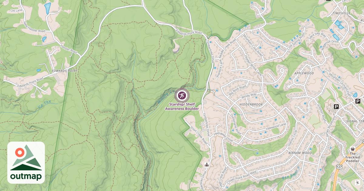 Map of Starship/ Shelf Awareness Boulder