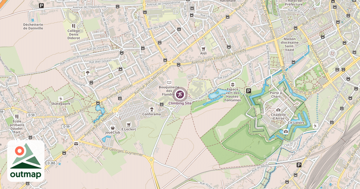 Map of Climbing Site