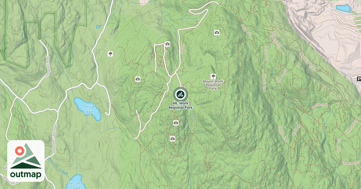 Map of Mt. Work Regional Park