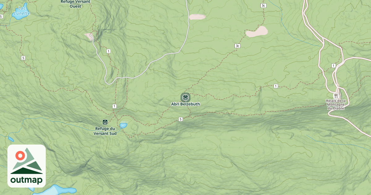 Map of Abri Belzebuth