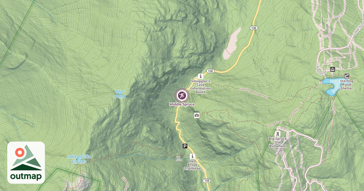 Map of Middle Spruce