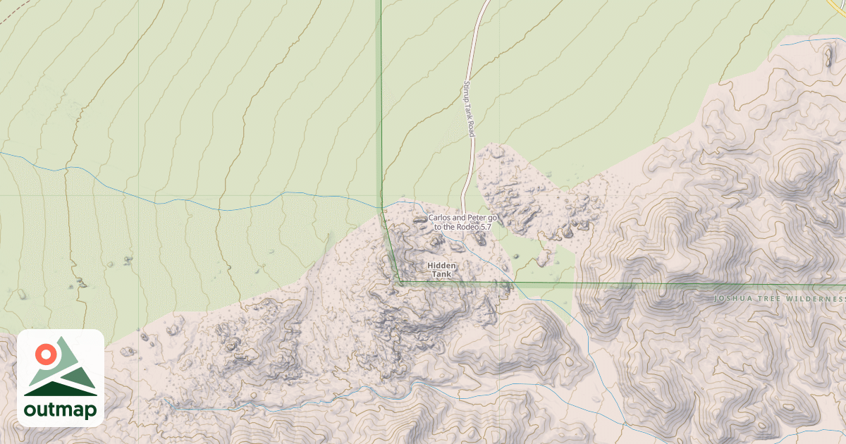 Map of Carlos and Peter go to the Rodeo