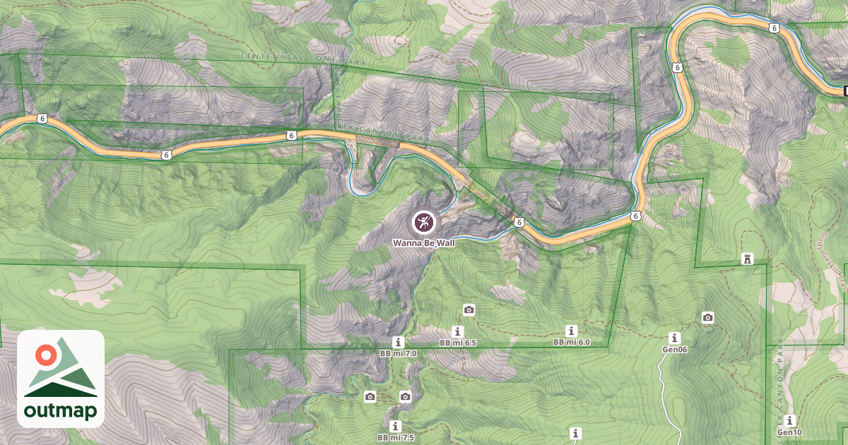Map of Wanna Be Wall