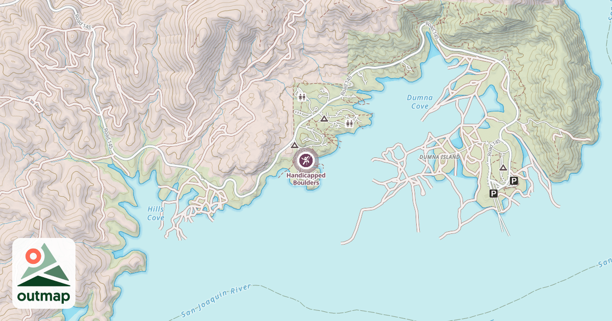 Map of Handicapped Boulders