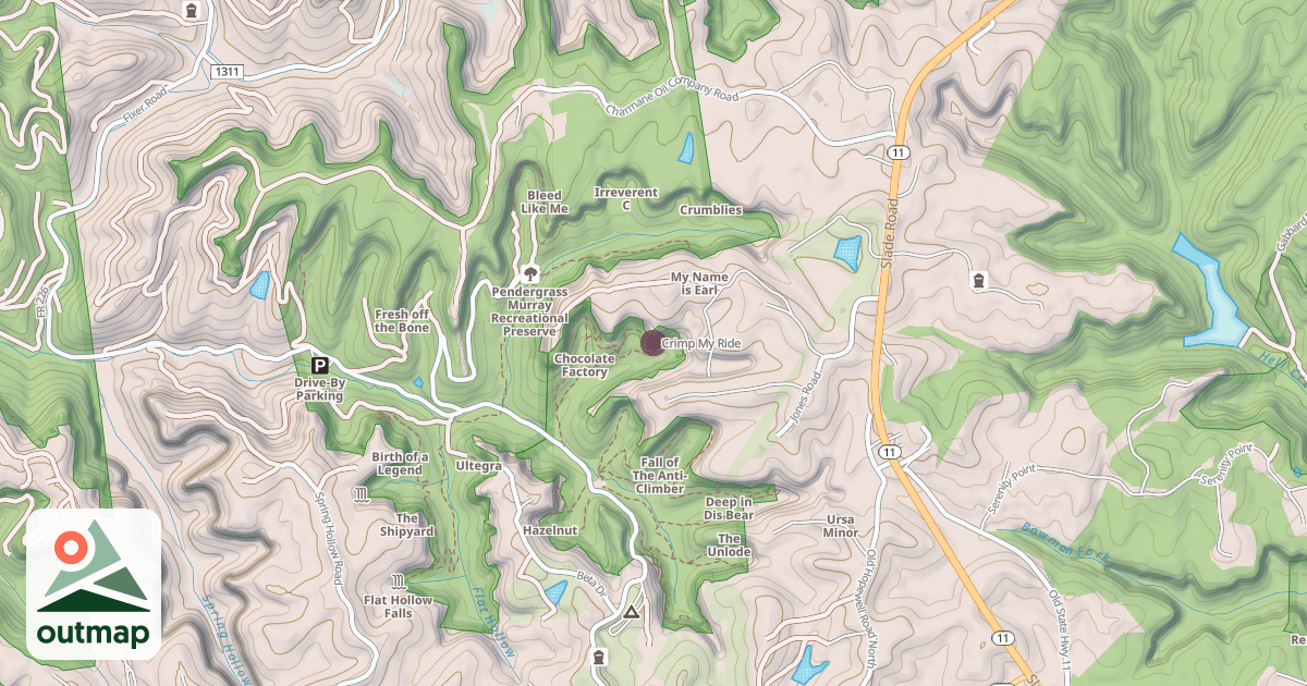 Map of Crimp My Ride